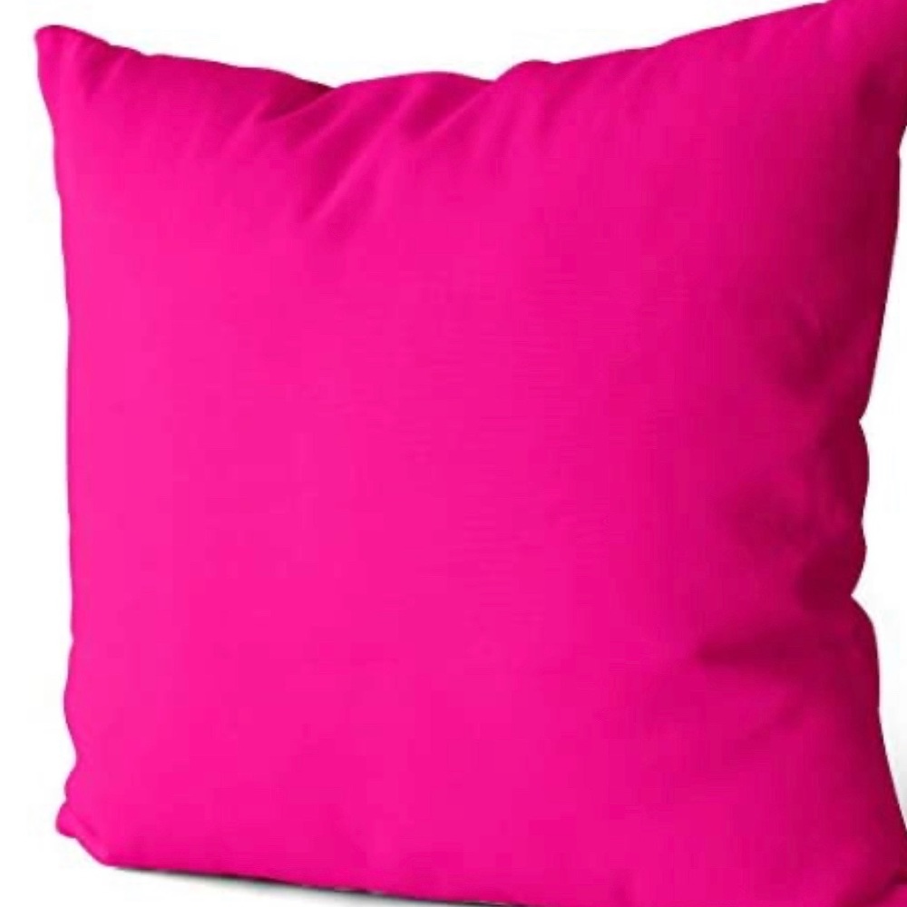 Set of Two Fuchsia Hot Pink Pillow Covers 18 x 18 inches (NWOT)